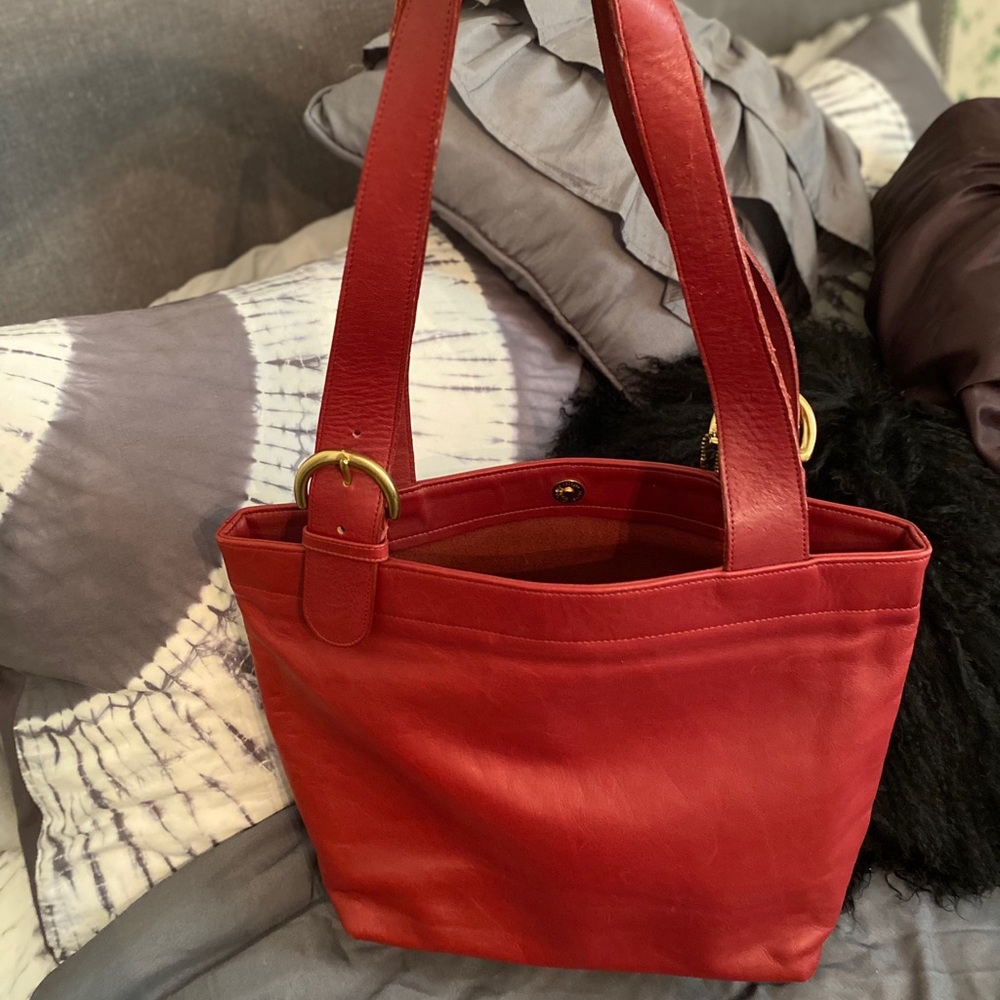 Vintage Coach Red Tote
